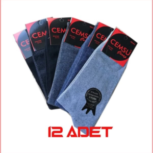 Likralı Erkek Çorabı 12 adet
