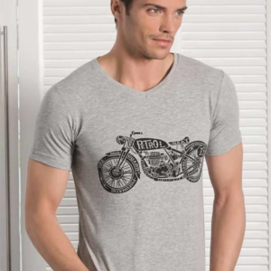 Berrak Motosiklet Baskılı Erkek T-Shirt 1049