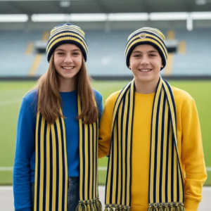 Taraftar Atkı Bere Sarı Lacivert